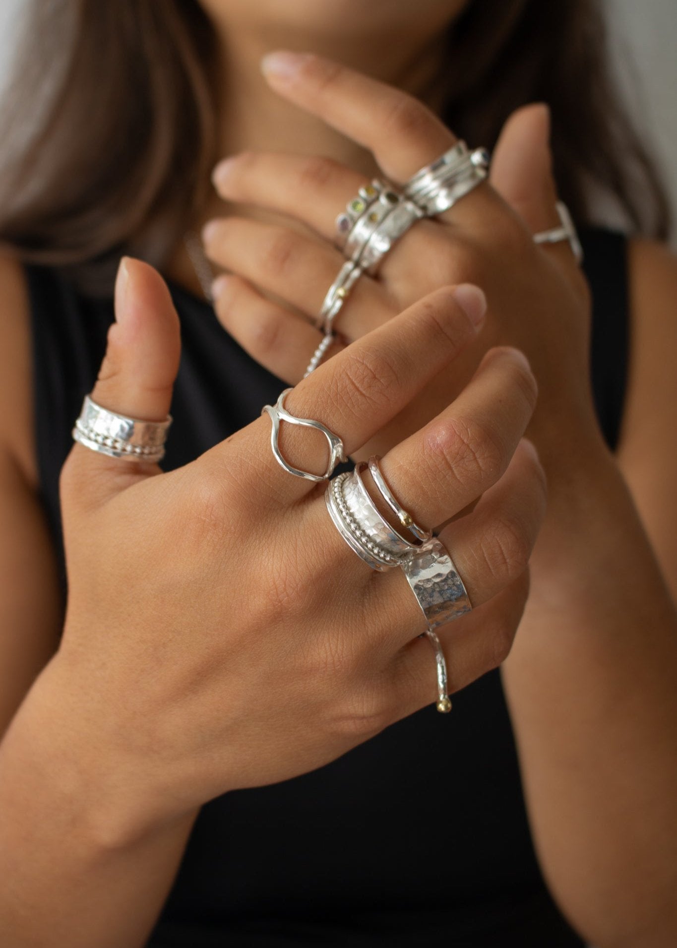 Silver & Brass Stacking Ring