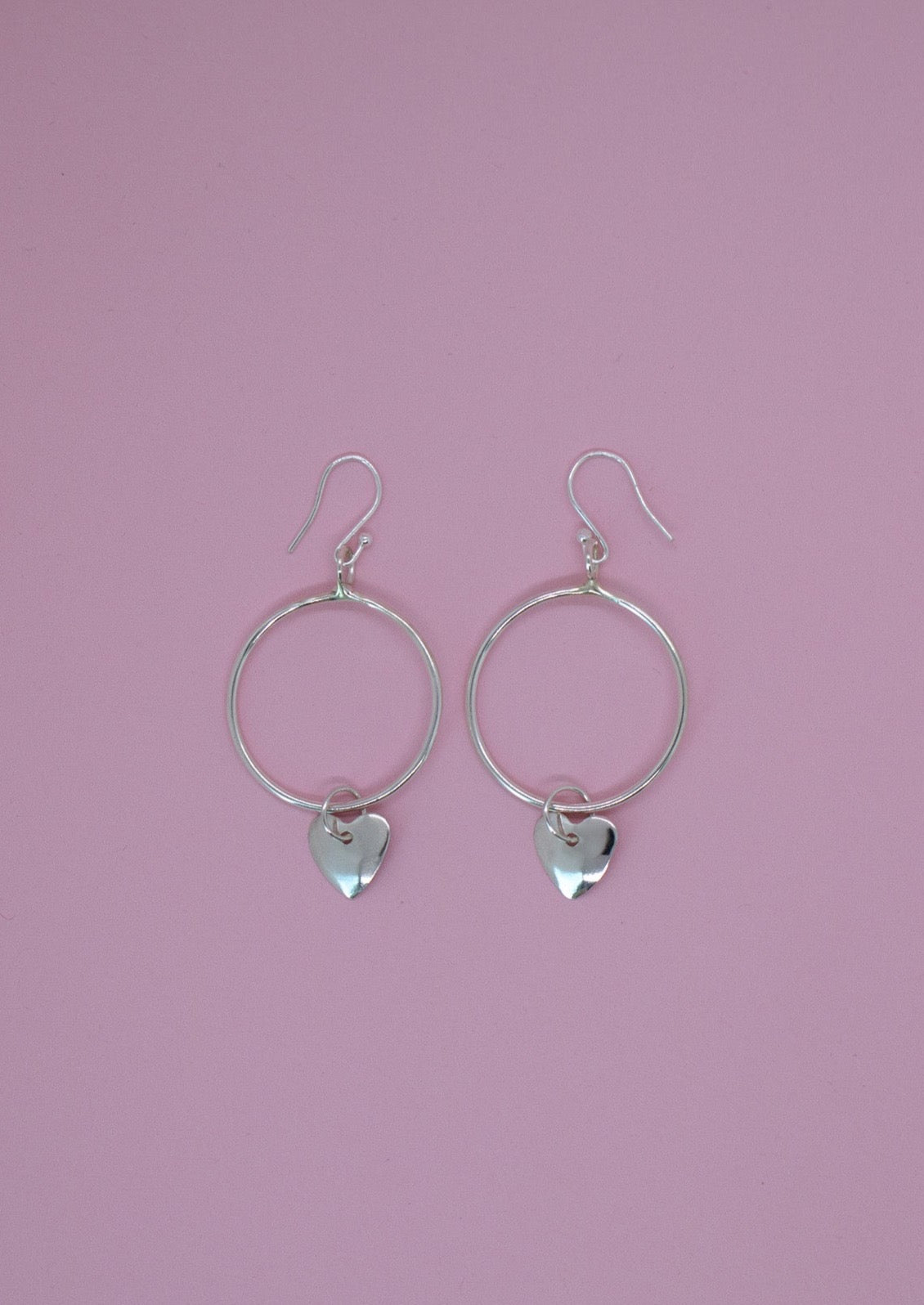 Love Hearts Hoop Earrings